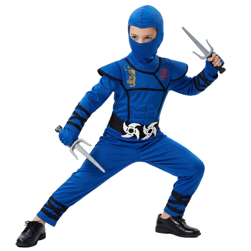Czarno-niebieski strój ninja d – Black Face Mask Pack recenzja i cena